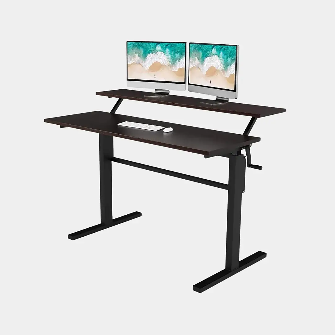 black modern computer desks