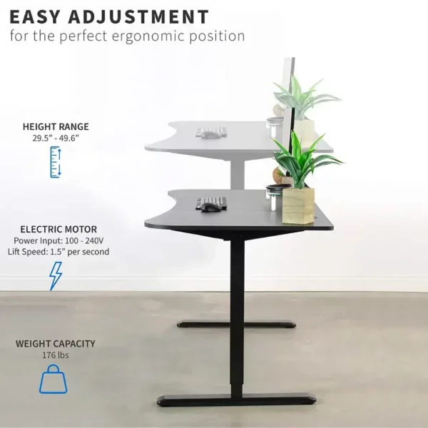 Electric Height Adjustable Stand Up Desk