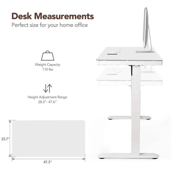 Electric Standing Desk with Drawers v2