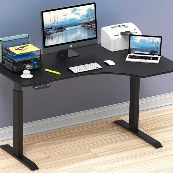 Large Electric Height Adjustable L-Shaped Standing Desk v2