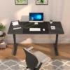 ergonomic black gaming height adjustable desk