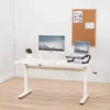 white height adjustable standing desk for your home office